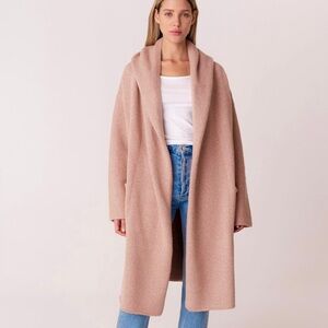LOVESTITCH Lennox Sweater Coat Coatigan Hooded Longline Maxi Slouchy Cardigan